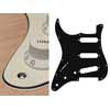 SL-313-VW Boston  pickguard, Stallion, standard, SSS, 3 pot holes, 3-5 switch, lefthanded, 3 ply, vintage white