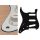 SL-313-W Boston  pickguard, Stallion, standard, SSS, 3 pot holes, 3-5 switch, lefthanded, 3 ply, white