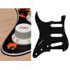 SL-313-WCO Boston  pickguard, Stallion, standard, SSS, 3 pot holes, 3-5 switch, lefthanded, 3 ply, wild cat orange