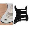 SL-313-W Boston  pickguard, Stallion, standard, SSS, 3 pot holes, 3-5 switch, lefthanded, 3 ply, white