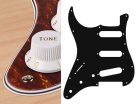 SL-413-T Boston  pickguard, Stallion, standard, SSS, 3 pot holes, 3-5 switch, lefthanded, 4 ply, tortoise