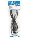 SM-180-2 Boston  power cable, black, 2 x 0,75mm2, euro to IEC-320-C7, 2 meter