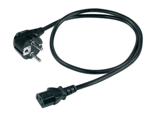 SM-300-1.8 Boston  power cable, black, 3 x 0,75  mm, 2 europlug, 250 volt, 1.8 meter