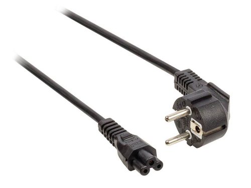 SM-400-5 Boston  power cable, black, 3 x 0,75 mm, Schuko to C5, 250 volt, 5 meter