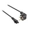 SM-400-5 Boston  power cable, black, 3 x 0,75 mm, Schuko to C5, 250 volt, 5 meter