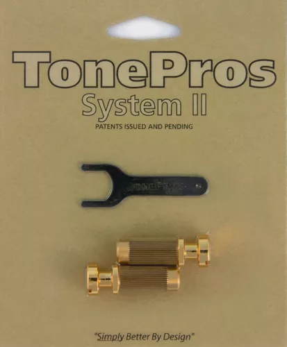 SM1-G TonePros  SM1 locking studs, metric/for import guitars, gold
