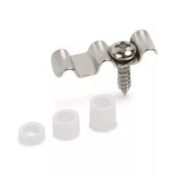   SM10040-N StewMac  by Music City Bridge three string retainer, nickel