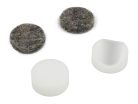 SM2016 StewMac  soundhole clamp cauls, set of 4 (2 flat and 2 curved cauls), 4 felt disks included