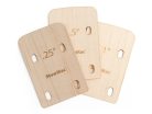 SM2131 StewMac  neck shims for bass, shaped, set of 3 (0,25 / 0,5 /1 degree)