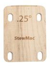 SM2135-025 StewMac  neck shim 0.25 degree shaped for electric bolt-on neck guitar