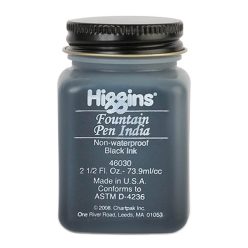   SM4237 StewMac  black fingerboard stain, Higgins India ink, 60 ml