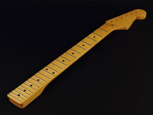 SMF Allparts  neck for Stratocaster®, maple fretboard, 12" radius, 22 jumbo frets, vintage tinted finish