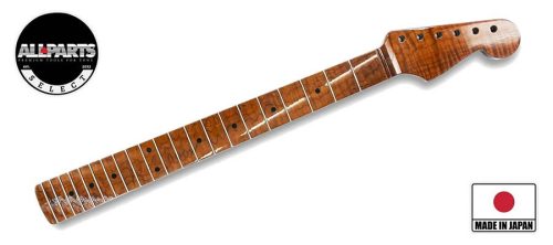 SMNFCRF Allparts Select limited edition VIN-MOD replacement neck for Stratocaster, AAA+ roasted flamed maple, nitro finish