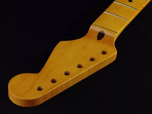 SMNFFAT Allparts  neck for Stratocaster®, chunky, maple, 9,5", 21 tall frets, vintage tinted nitrocellulose finish