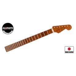   SMNFVRF Allparts Select limited edition Vintage Spec replacement neck for Stratocaster, AAA+ roasted flamed maple, soft V, nitro finish