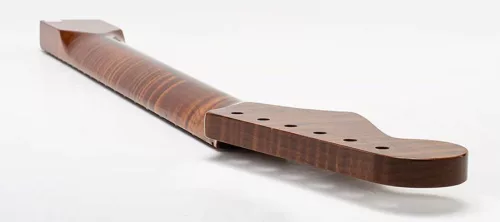 SMNFVRF Allparts Select limited edition Vintage Spec replacement neck for Stratocaster, AAA+ roasted flamed maple, soft V, nitro finish