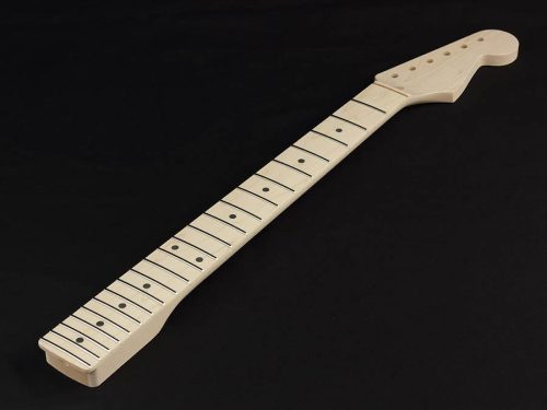 SMO Allparts  neck for Stratocaster®, maple fretboard, 12" radius, 22 jumbo frets, sanded/unfinished