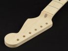 SMOC Allparts  neck for Stratocaster®, C profile, maple fretboard, 10" radius, 21 tall frets, sanded/unfinished