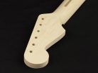 SMOC Allparts  neck for Stratocaster®, C profile, maple fretboard, 10" radius, 21 tall frets, sanded/unfinished