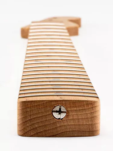 SMOFATRF Allparts Select limited edition VIN-MOD replacement neck for Stratocaster, AAA+ roasted flamed maple,  chunky C shape, unfinished