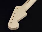 SMO Allparts  neck for Stratocaster®, maple fretboard, 12" radius, 22 jumbo frets, sanded/unfinished