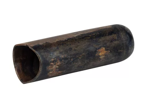 SMP-XSMM The Rock Slide  aged brass Minnie Marks signature slide, hybrid balltip/open end, extra small