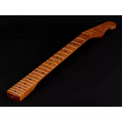   SMTFCRF Allparts  neck for Stratocaster®, tempered flamed maple, 10" radius, 21 tall frets, thin semi-gloss finish