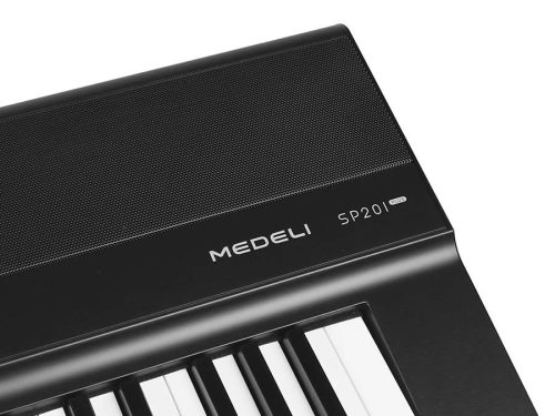 Medeli SP201+BK pian digital de scenă – 88 clape hammer action (K6S), Bluetooth, 2 x 20W – Performer Series – negru