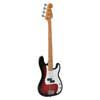 SPB57-2TS SX Retro Series 57 vintage P-style electric bass guitar, with split single coil pickup, with bag, sunburst