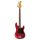 SPB62-FR SX Retro Series 62 vintage P-style electric bass guitar, with split single coil pickup, with bag, fiesta red