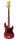 SPB62-FR SX Retro Series 62 vintage P-style electric bass guitar, with split single coil pickup, with bag, fiesta red