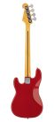 SPB62-FR SX Retro Series 62 vintage P-style electric bass guitar, with split single coil pickup, with bag, fiesta red