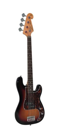 SPB6234-3TS SX Retro Series 3/4 scale length vintage 62 P-style electric bass guitar, with split single coil pickup, with bag,