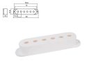 SPC-10-WH Boston  pickup cover, Stallion model single coil, 83,0-70,0x17,8x18,0mm, 3 pcs, white