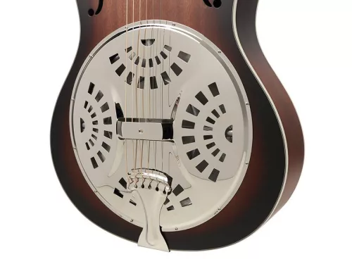 SPD14/DSB Royall Single Cone 14 fret resonator SPIDER 14, wooden body dark sunburst finish, with softcase