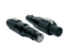 SPKA-10 Boston  adaptor, speaker 4-pole female black metal, XLR female