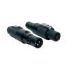 SPKA-20 Boston  adaptor, speaker 4-pole female black metal, XLR male