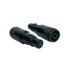   SPKA-30 Boston  adaptor, speaker 4-pole male black metal, XLR female