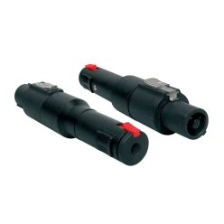   SPKA-50 Boston  adaptor, speaker 4-pole female black metal, 6,3mm jack female st.+lock