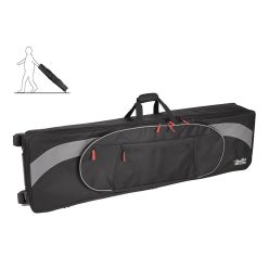   SPT-135-BG Boston Super Packer stage piano bag, 25 mm. padded, black & grey, with wheels, 1350 x 310 x 145 mm.