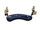 SR-24-BLU Wolf  shoulder rest for violin, forte secondo, sea blue with flipflop green, fits 1/2-1/4