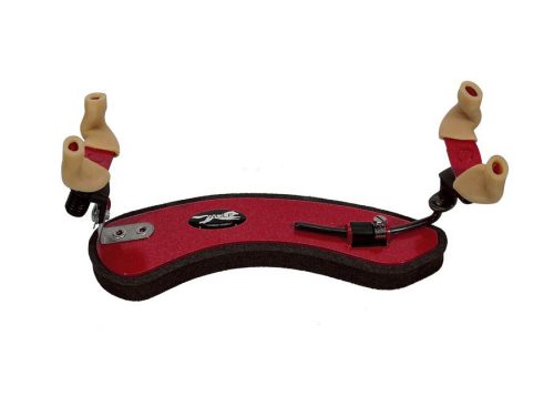 SR-24-RED Wolf  shoulder rest for violin, forte secondo, shinning sparkling red, fits 1/2-1/4