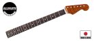 SRF21CBRF Allparts Select limited edition VIN-MOD Deluxe neck for Stratocaster, AAA+ roasted flamed maple, bound fretboard, nitro finish