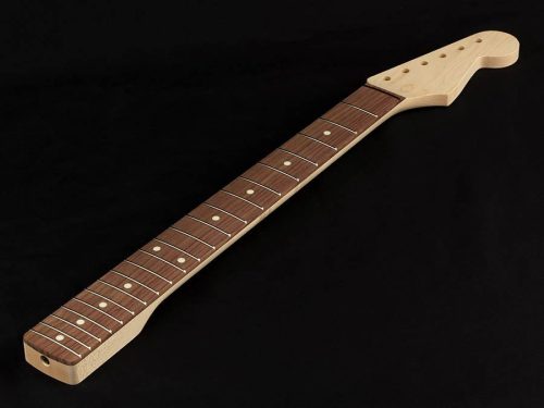 SROFAT Allparts  neck for Stratocaster®, chunky, rosewood fretboard, 9,5" radius, 21 medium frets, sanded/unfinished