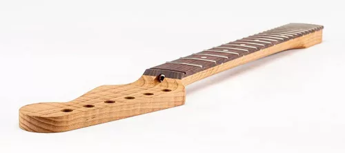 SROWRF Allparts Select limited edition Ultra-MOD neck for Stratocaster, AAA+ roasted flamed maple, rosewood fretboard, unfinished