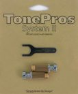 SS1-CH TonePros  SS1 locking studs, for USA guitars, chrome