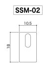 SSM-02 Gotoh  locking tremolo saddle shim, for GE1996T tremolo, 0.2mm brass, set of 4 pcs.