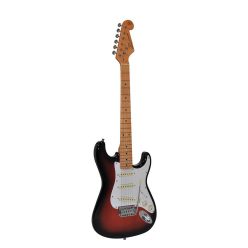   SST5734-2TS SX Retro Series electric guitar 57 vint. style, 3/4 scale, 3 single coil PU, vintage tremolo, sunburst, gig bag