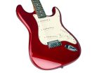 SST62-CAR SX Retro Series electric guitar 62 vintage style, 3 single coil pickups, vintage trem, candy apple red, incl.gig ba