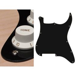   ST-100-B Boston  pickguard, Stallion, no holes (only screw holes), 1 ply, black